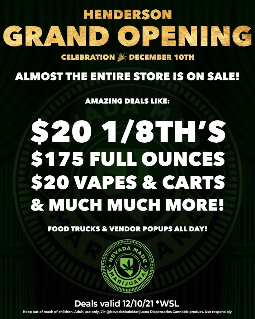 Henderson New Location Grand Opening! - Las Vegas Dispensary | Nevada